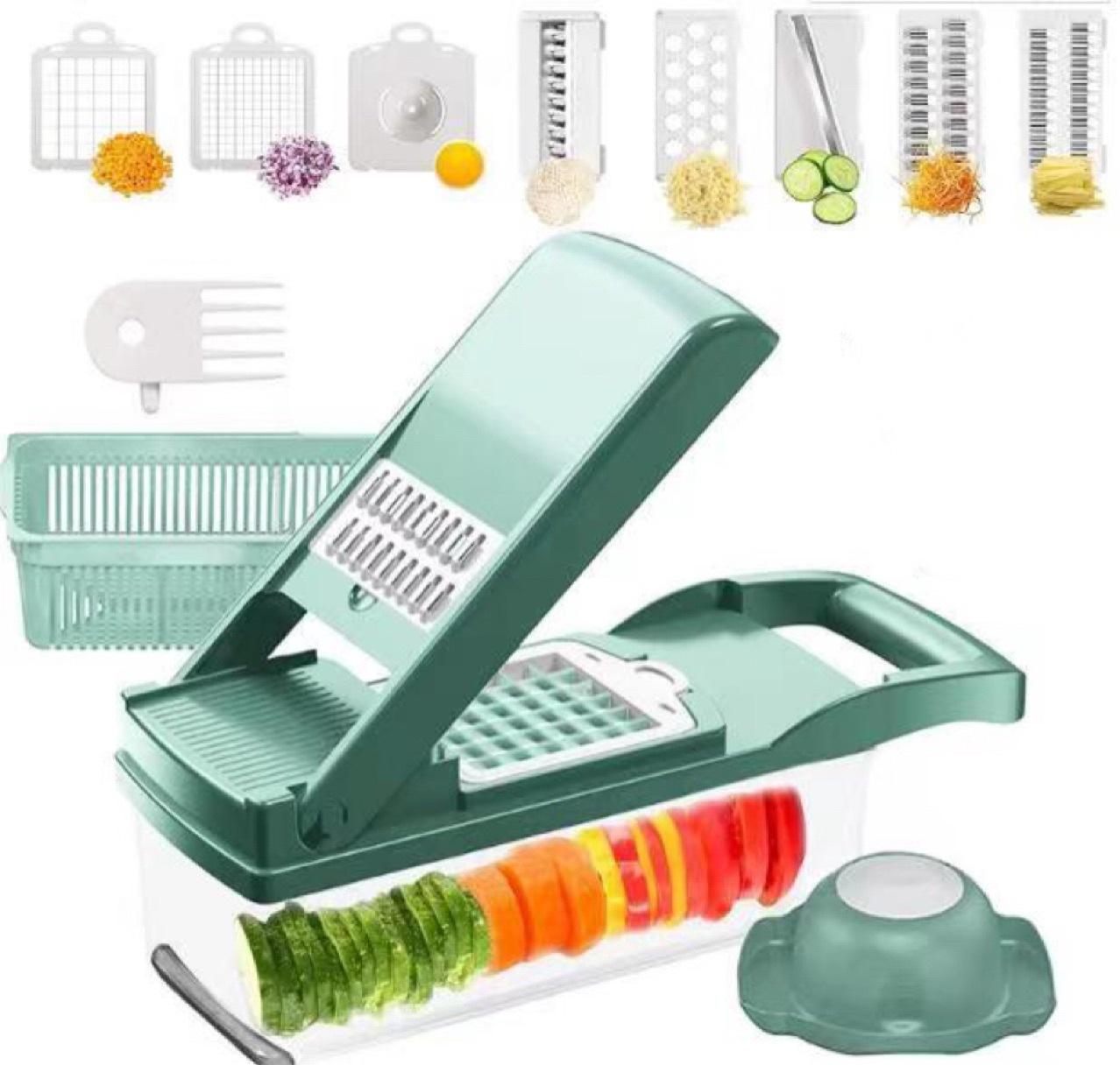 🥦 Multipurpose Vegetable Cutter 12 Types of Cutting in 1